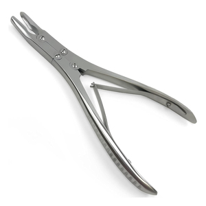 180 mm Acero inoxidable Beyer Stille Bone Rongeur Doble resorte Dall Finish Manual Power Curved Forceps con alta capacidad de corte - Product Image 1
