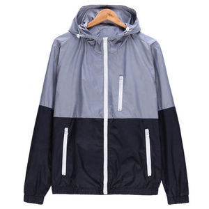 Chaqueta Cortavientos de Invierno para Hombre de Alta Calidad con Cuello Alto, Cierre Completo, Transpirable, Impermeable y Ligera, Colores Personalizados en la Parte Delantera - Product Image 1