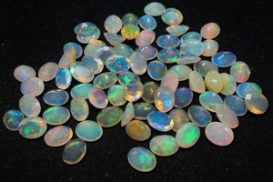 Pierres précieuses d'opale éthiopienne à facettes attrayantes pierres précieuses d'opale en vrac belle pierre précieuse d'opale de feu à des fins de bijoux - Product Image 6