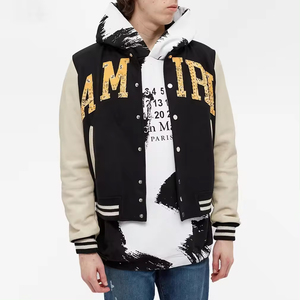 Chaquetas de hombre con patrón de letras de lona transpirable de secado rápido de alta calidad para ropa de calle de invierno hecha en Pakistán - Product Image 5