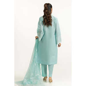 ชุดสูทผ้าลอนปักเลื่อม 3 ชิ้น รุ่น IUSTKSD-2155 สำหรับฤดูร้อนและอากาศอบอุ่น - Product Image 3