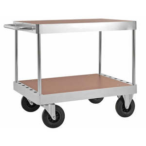 Lightweight Four-Wheel <b>Platform</b> <b>Trolley</b> Iron Basket Truck for Warehouse Storage and Tool Usage Customizable OEM Support - Product Image 1