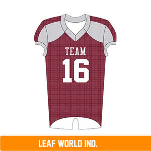 Vente en gros d'uniformes de football américain personnalisés ensemble de maillots bon marché pour garçons avec manches courtes paquet d'affaires - Product Image 2