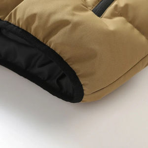 Chaleco de Otoño Invierno para hombres y mujeres Chaqueta informal de algodón transpirable de un solo pecho con cuello y bolsillo de talla grande - Product Image 6