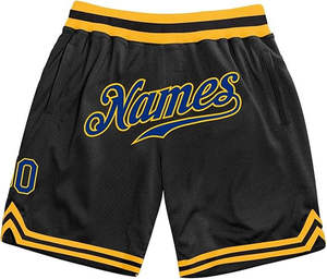 Pantalones cortos de baloncesto de secado rápido ligeros de poliéster 100%, patrón sólido deportivo personalizado con impresión de logotipo, servicio OEM - Product Image 3