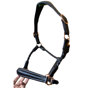 Venta al por mayor de calidad superior inglés equipo de caballo de silla de montar charol anatrómico caballo cuero Halter blanco softy acolchado - Product Image 3