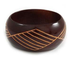 ASISTENCIA Diseño Brazalete y pulsera de madera Tamaño personalizado Pulseras de madera Brazalete Hecho a mano Flor Brazalete de madera Brazalete - Product Image 5