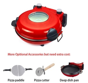 <span class=keywords><strong>Four</strong></span> à Pizza électrique, pierre rotative, machine à Pizza, poêle à Pizza automatique <span class=keywords><strong>avec</strong></span> alarme et fenêtre pour la maison - Product Image 2