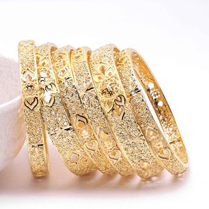 Vente en gros de bracelets plaqués or 14K 18K 24K, bracelets de mode, bracelets de luxe, bijoux en laiton remplis d'or Oro Joyeria. - Product Image 1