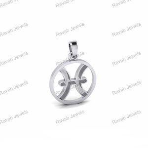 Signo del horóscopo del zodiaco de Piscis sólido 925, regalo creativo de 18 pulgadas, joyería de ley genuina para mujer, fabricación de collar del zodiaco - Product Image 5