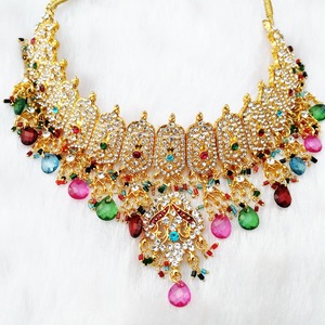 Conjunto de Joyería Artificial Tradicional de Flores Vintage de Aleación, Collar y Aretes para Mujer, Compromiso, Aniversario, Fiesta, Boda - Product Image 4