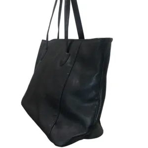 Bolso de mano con asa de cuero para mujer, bolsa de mano femenina con asa de cuero de Material principal, de estilo Vintage de Color personalizado