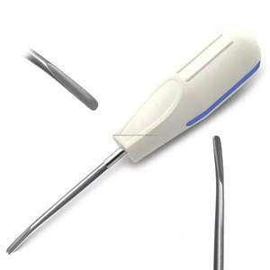 Ensemble de 8 élévateurs manuels ergonomiques de précision pour la luxation des racines, certifiés CE, instruments chirurgicaux dentaires argentés - Product Image 2