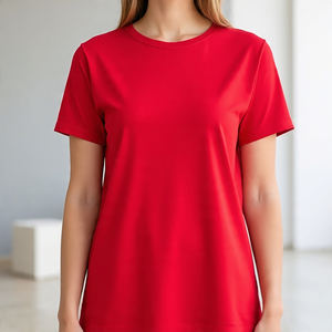 Camisetas de manga corta ecológicas para gimnasio y Fitness para mujer, ropa deportiva transpirable de secado rápido con estampado Digital personalizado, entrenamiento para correr - Product Image 3