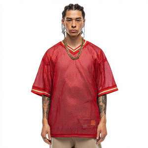 Camiseta de Fútbol Ligera de Manga Corta de Malla, Camiseta de Entrenamiento de Fútbol de Secado Rápido - Product Image 3