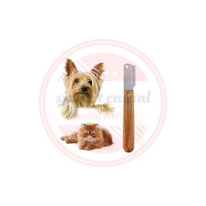<b>Dog</b> Knife Stripping, Professional <b>Dog</b> Cat Pet Grooming Stripping <b>Tool</b> with Wooden Handle <b>for</b> Daily Use - Product Image 3