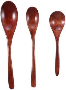 Ensemble cuillère et fourchette à salade classiques en bois avec finition miroir, manche long – Durables et fabriqués à la main pour la décoration de la cuisine et la préparation culinaire - Product Image 4