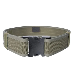 Cinturón de cintura con hebilla negra de plástico automático para exteriores de alta calidad, cinturón negro táctico ajustable para hombres - Product Image 2