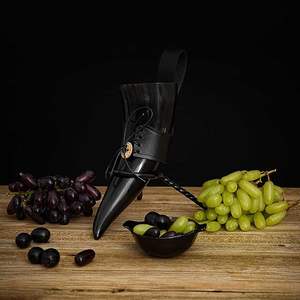 Accessoire en corne de buffle naturelle en gros, bol de service lisse à l'aspect biologique avec poignée pour le maquillage de la salade ou les bijoux-Décoratif - Product Image 5