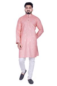 Kurta en coton léger pour adultes Impression dessinée à la main Design tendance pour les fêtes de mariage Tenue décontractée dans toutes les tailles - Product Image 5