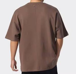 Camiseta de Punto para Hombre, Manga Corta, 100% Algodón, Colores Sólidos, con Letras, de Alta Calidad, Secado Rápido, Suave, Elegante y Ecológica - Product Image 3