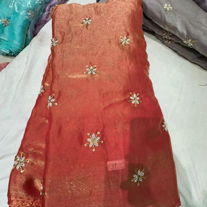 Espace soie travail broderie tissu faire à fantaisie lehenga matériel - Product Image 5