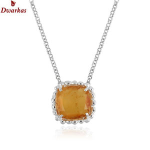 Collier en argent sterling 925 de haute qualité avec pierre doublette verte mousse classique, bijoux de fête tendance pour femmes - Product Image 5