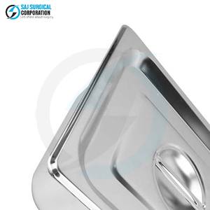 Plateau à instruments en acier inoxydable de qualité médicale avec couvercle, résistant à la corrosion manuelle pour une stérilisation à long terme - Product Image 6