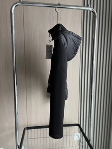 Nouvelle arrivée automne 2025, veste bomber en laine chaude standard pour femmes, manches longues, fermeture éclair, capuche, bouton, design coupe-vent - Product Image 2