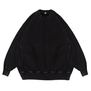 Sudadera con capucha de lavado ácido Vintage de peso pesado Unisex, lavado con piedra de alta calidad para hombres, esencial de invierno Digital de gran tamaño - Product Image 3