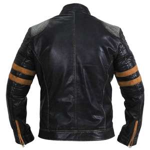 Chaqueta de Cuero para Motociclista, Resistente al Viento, Protectora, Personalizable, OEM Disponible, Colores y Logotipos Personalizados 2025, para Todas las Temporadas - Product Image 3