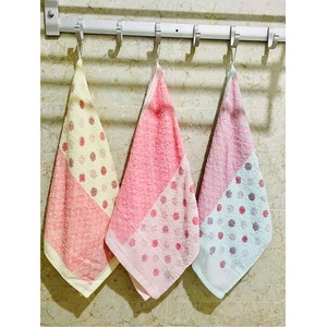 100% tela de rizo de punto de algodón estilo liso lazo colgante 60 gramos de secado rápido estampado Floral paño de limpieza de cocina tela de cama - Product Image 2