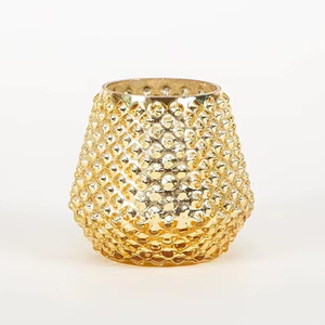 Bougies décoratives en verre rondes personnalisées avec couvercles en bois à prix raisonnable - Product Image 1