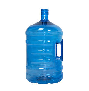 PET de plástico sin BPA y mango higiénico insertado 20 litros de capacidad botella de agua de 5 galones para dispensador de agua - Product Image 1