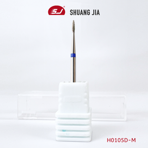 SHUANGJIA All Size Flame Shape High Quality Manicure Machine Medium Diamond Russian <strong>Nail</strong> Drill Bits <strong>Nail</strong> Professional <strong>Tool</strong>