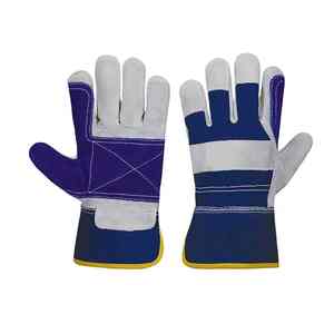 Guantes de trabajo de cuero con servicio OEM Durable Mejor diseño Nueva protección de manos Precio asequible Guantes de trabajo de cuero transpirables - Product Image 5