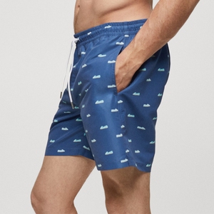 Summer Quick Dry Short Mens Beach Swim Shorts Plus Size Printed Embroidery Logo Swim Trunks Double <b>Layer</b> Mesh Blank Men Shorts - Product Image 6