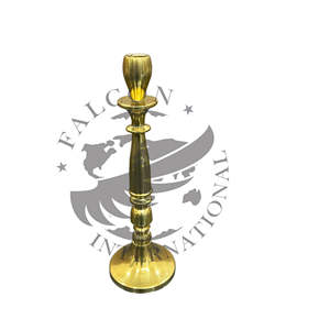 Bougeoir en métal doré au design torsadé pour l'éclairage de table de la maison et de l'hôtel et la décoration de Noël Support votif - Product Image 3