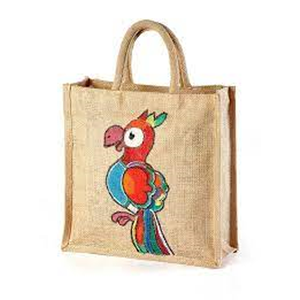 Bolsas de compras de yute Tesco reutilizables ecológicas con logotipo impreso personalizado y Asa de cinta de algodón - Product Image 3