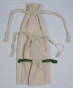 กระเป๋าเครื่องสำอางผ้าลินินออร์แกนิก100% เป็นมิตรกับสิ่งแวดล้อมสำหรับผู้หญิงกระเป๋าผ้ารีไซเคิลเนื้อนุ่มสำหรับเก็บเครื่องประดับเครื่องสำอางเวลาเดินทาง - Product Image 1
