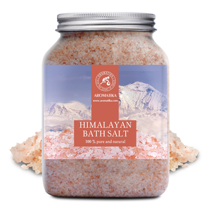 Sel rose de l'Himalaya Aromatika pour le bain 1,3 kg 100% pur et non raffiné pour l'exfoliation et la détoxification du corps - Product Image 1