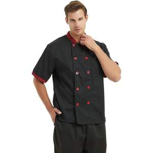 Chaqueta de Chef Unisex de Talla Grande, Personalizable, de Algodón de Alta Calidad, con Manga Corta/Tres Cuartos, Uniforme de Trabajo Impermeable para Camareros y Personal de Hotel - Product Image 3