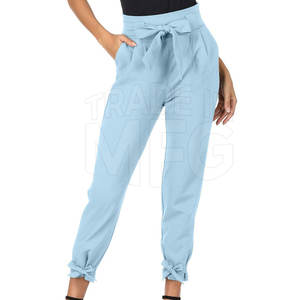 กางเกงของผู้หญิงเอวระดับกลางเอวแบนดีไซน์ด้านหน้าสำหรับฤดูหนาวจำนวนมากจำนวนมากจำนวนมากสินค้ามาใหม่ - Product Image 4