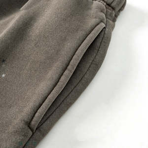 Track Pants Distressed Sweatpants <b>Joggers</b> Elastic Waist Oversized <b>Baggy</b> Reflective Waterproof Breathable Windbreaker 100% Cotton - Product Image 5