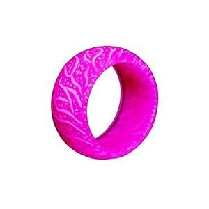 Bague hexagonale élégante et moderne en bois et résine, bijou artisanal finition époxy, personnalisable, pour rangement, cadeau, fêtes, mariage - Product Image 1