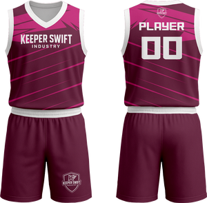 Nouveau modèle de maillot de basket-ball fabriqué au Pakistan, maillot d'équipe et short de sublimation, couleur personnalisée, uniforme de basket-ball - Product Image 1