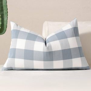 Housse de coussin rayée en coton nordique, housse de coussin décorative avec franges en coton, housse de coussin pour canapé, lit, 18 - Product Image 2