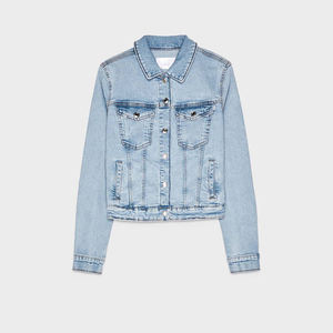 แจ็กเก็ตยีนส์ขาดสำหรับผู้ชายเสื้อโค้ทลำลองแนวสตรีทแฟชั่น - Product Image 1