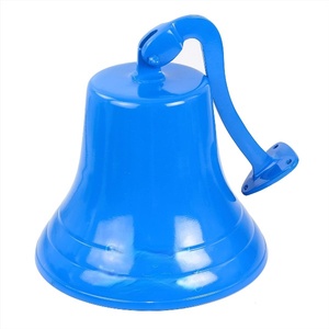 Campana Premium de aluminio fundido del barco NÁUTICO DE LA Marina | Regalos de decoración de guardería (11 pulgadas azul) - Product Image 5
