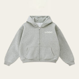 Sudadera con capucha de alta calidad para hombre, 500GSM, forro polar grueso, con cremallera, ecológica, 100% algodón, corte holgado extragrande, estampado personalizado. - Product Image 6